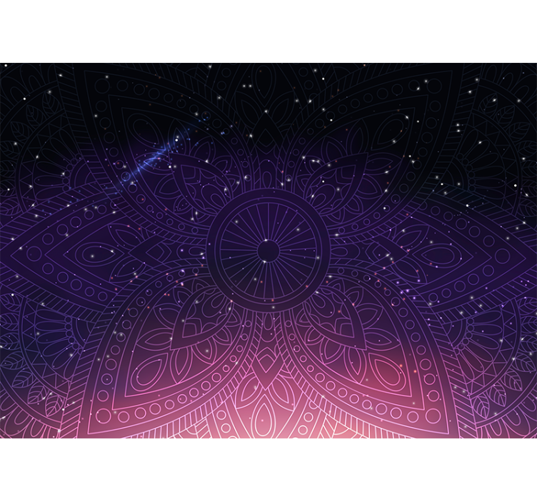 Fototapet mandalaer intrikate mandala mønster - Tenstickers