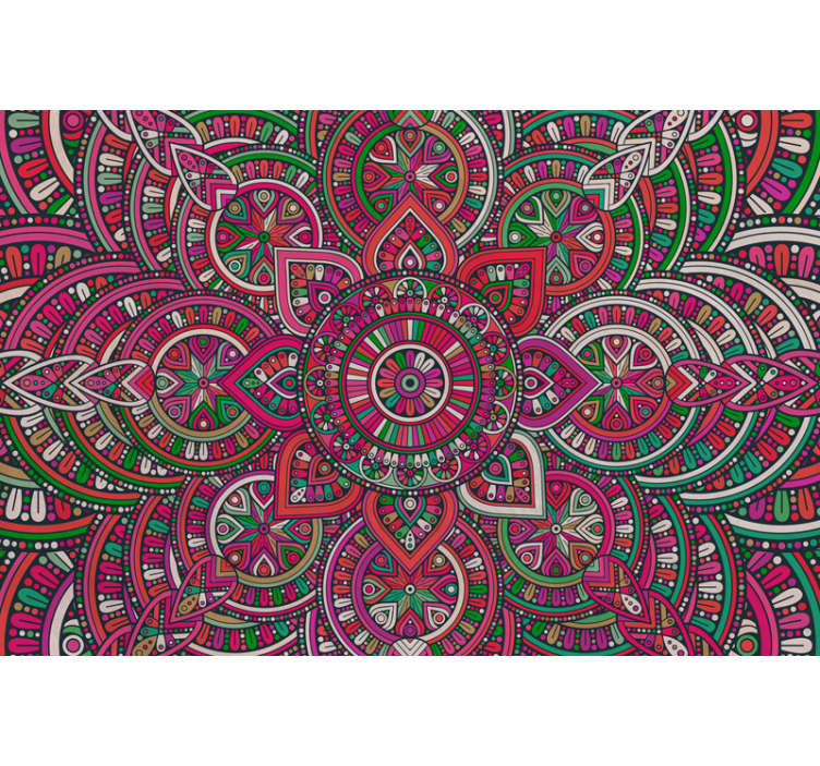 Boho mandala fototapet mandalaer - Tenstickers