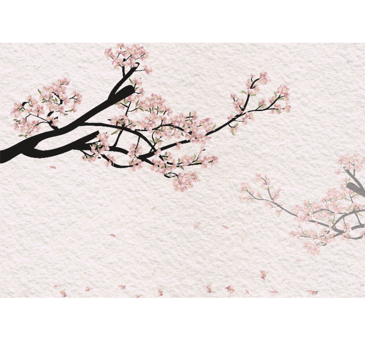 Fleur de cerisier fototapet - Tenstickers