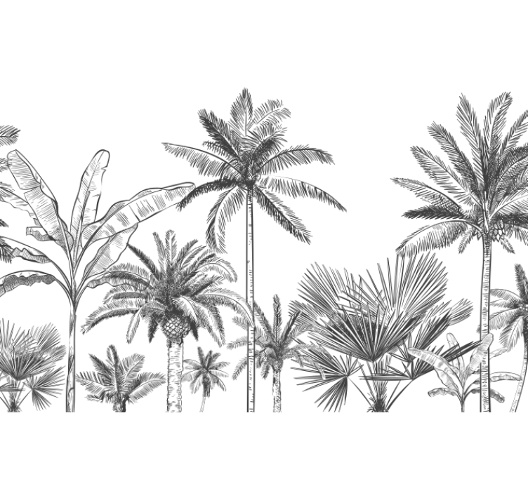 Jungelveggmaleri fototapet - Tenstickers