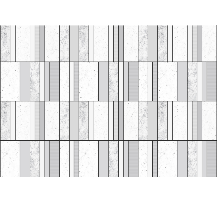 Marmor med svarte linjer bad fototapet - Tenstickers