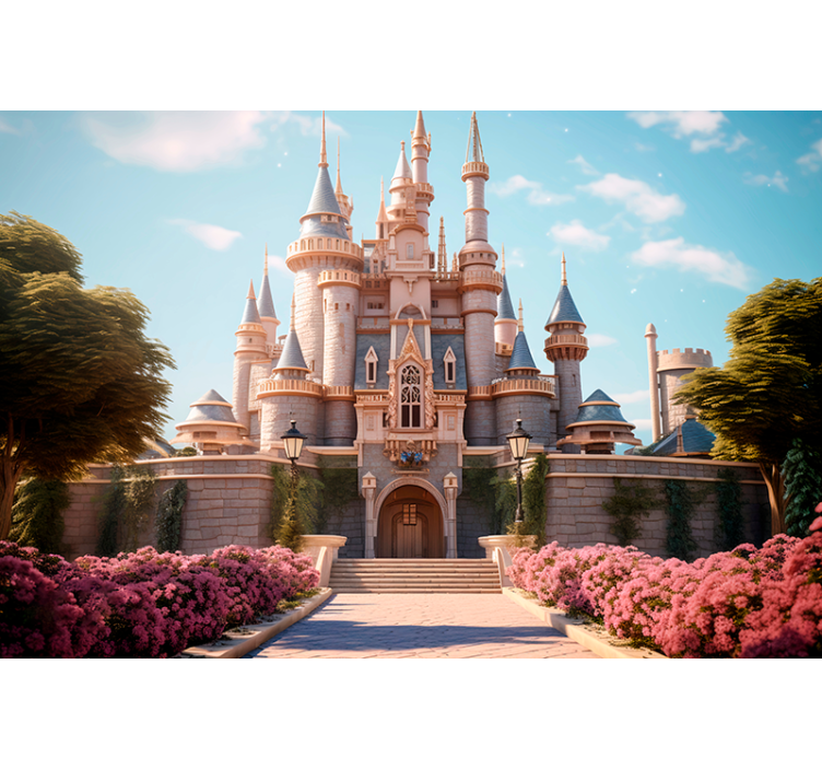 Prinsesse slott fantasi fototapet - Tenstickers