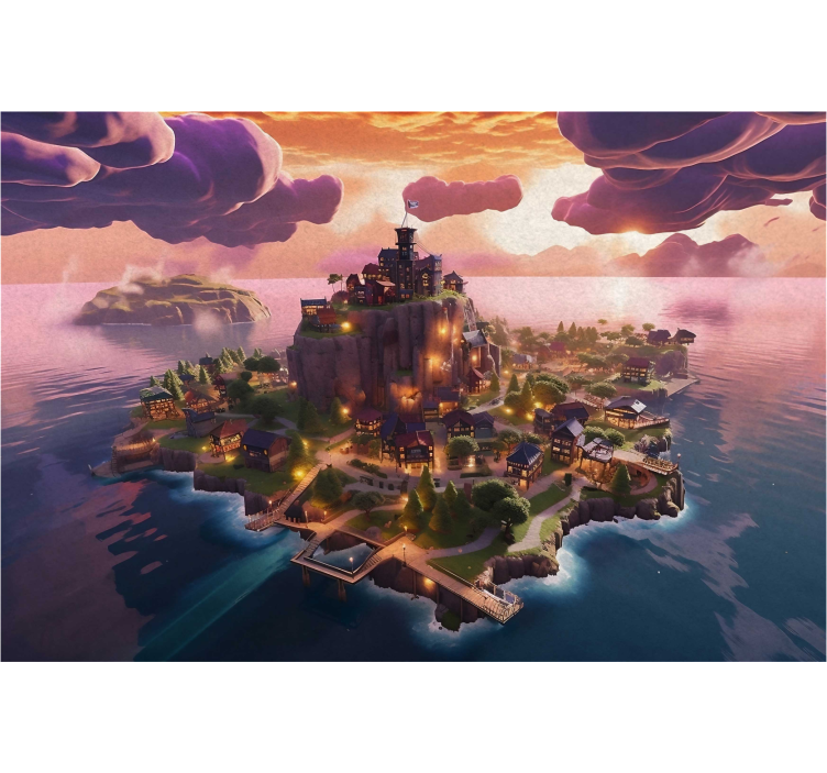 by på en øy fototapet for soverommet - Tenstickers