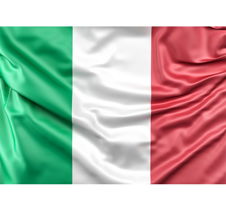 Italiensk flagg byer fototapet - Tenstickers