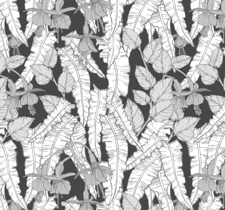 Grå regnskog design fototapet kontor - Tenstickers