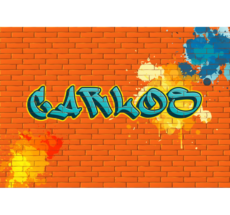 Personlig urban kunstfototapet - Tenstickers