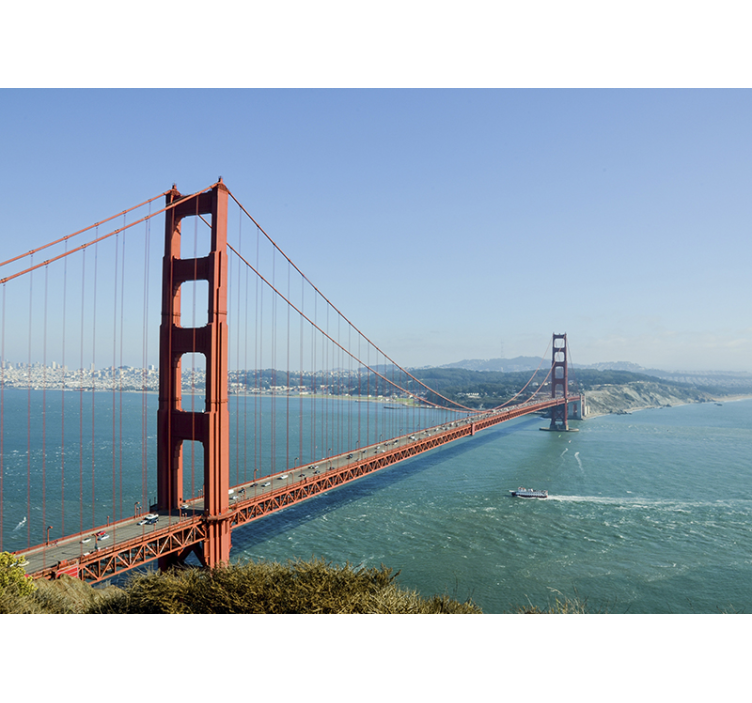 Fototapet byer golden gate bro - Tenstickers