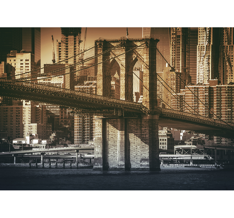 New york bridge fototapet - Tenstickers