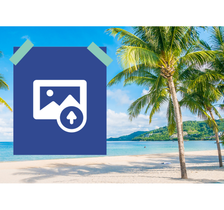 Strand tema utklippsbok tilpasset veggmaleri - Tenstickers