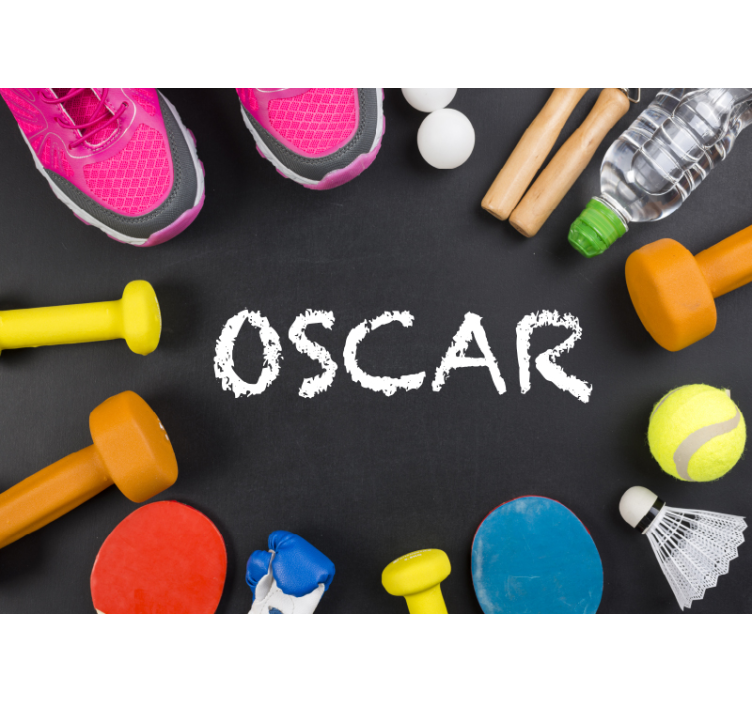 Sportsutstyr tilpasset veggmaleri - Tenstickers