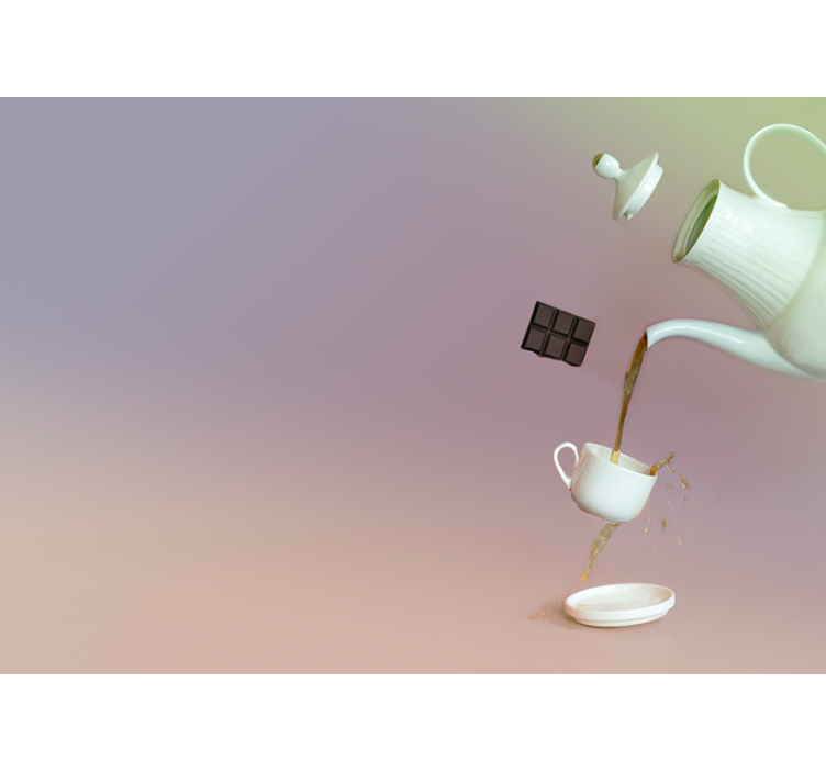 3d effekt flygende boller fototapet - Tenstickers