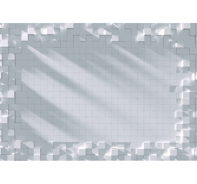 Fototapet tekstur geometrisk flisemønster - Tenstickers