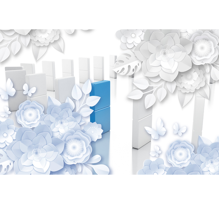 Fototapet blomster elegant blomsterarrangement - Tenstickers