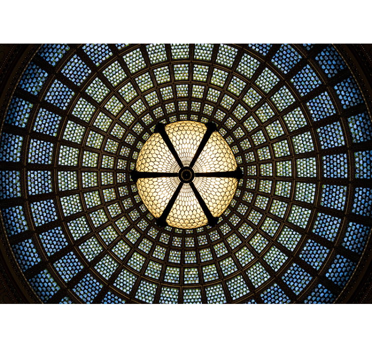 Tak i glassmalerier fototapet 3d - Tenstickers