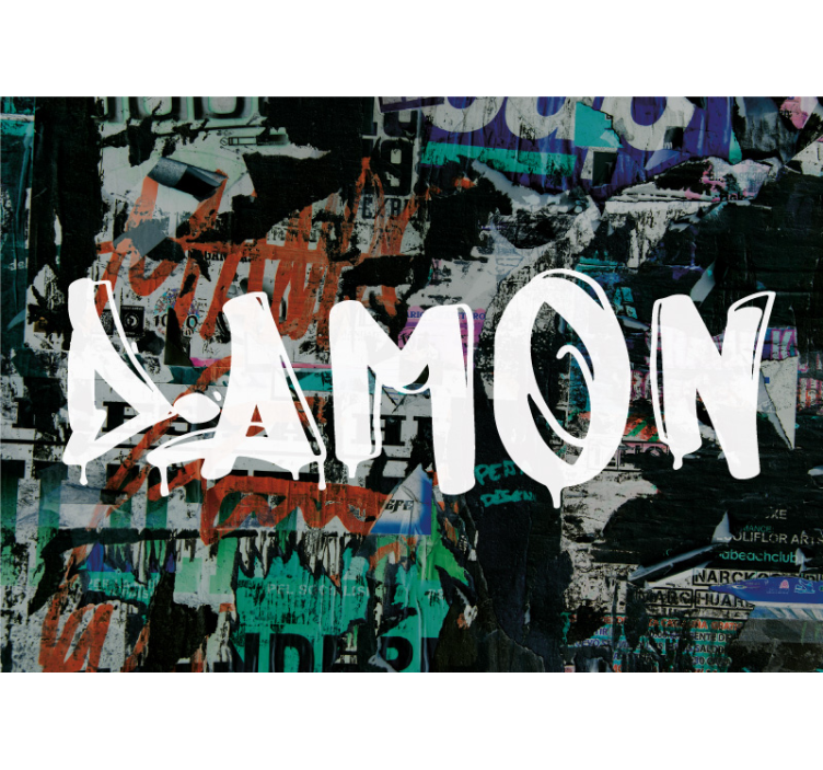 Fototapet urban kunst stensilkunst - Tenstickers