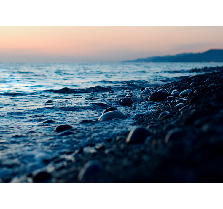 Natur sjølandskap under sjøfototapet - Tenstickers