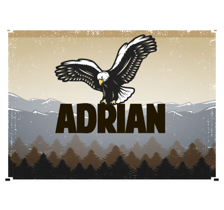 Fototapet dyr Ørn i flukt - Tenstickers