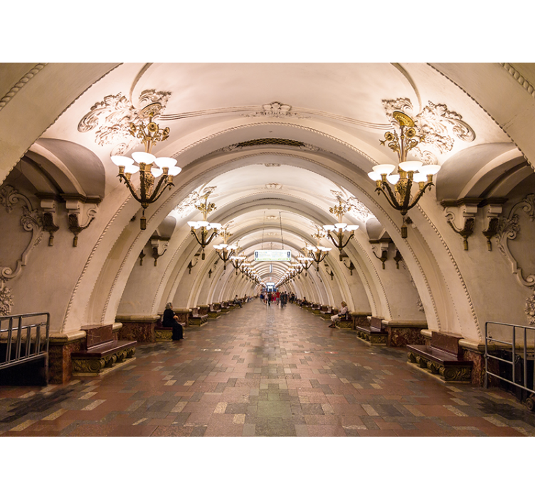 Moskva metrostasjon fototapet - Tenstickers