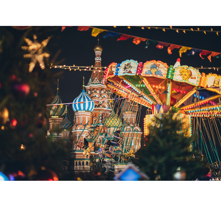 St. Basilius karneval fototapet byer - Tenstickers