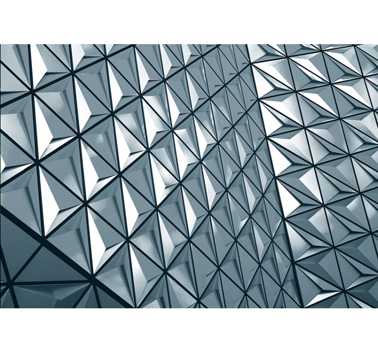 Geometrisk mønstret overflate fototapet abstrakt - Tenstickers