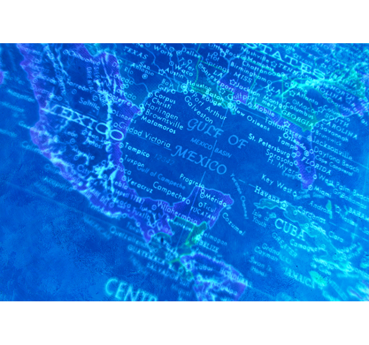 Vintage kartdesign fototapet verdenskart - Tenstickers