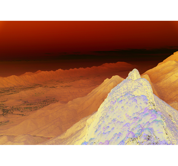 Sierra mazatec landskap i tåken fototapet - Tenstickers