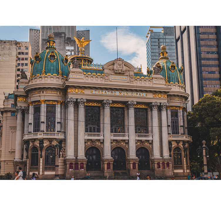 Historisk teaterarkitektur fototapet byer - Tenstickers