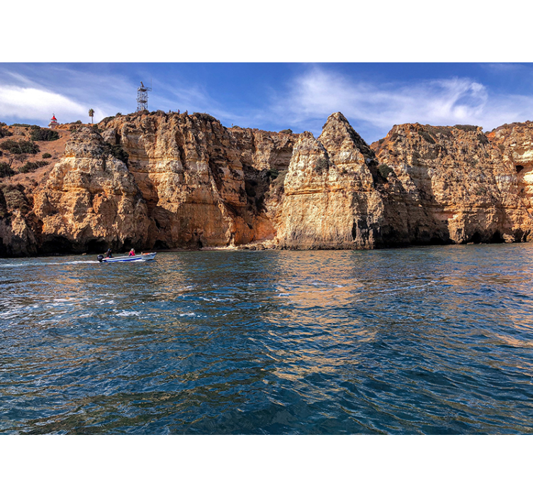 Lagos klipper under sjøfototapet - Tenstickers