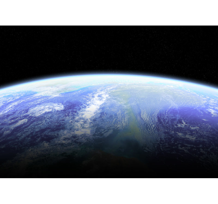 Satellittbilde av jord rom fototapet - Tenstickers