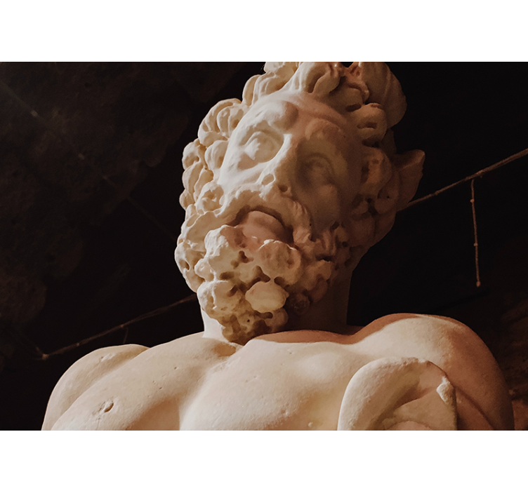 Fototapet klassisk kunst skulpturdetalj - Tenstickers