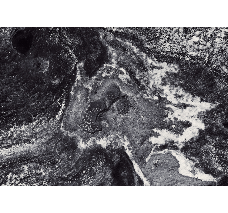 Svart og hvitt steiner stue fototapet - Tenstickers