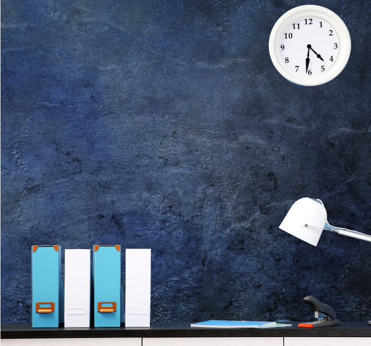 Blå betong stil fototapet - Tenstickers