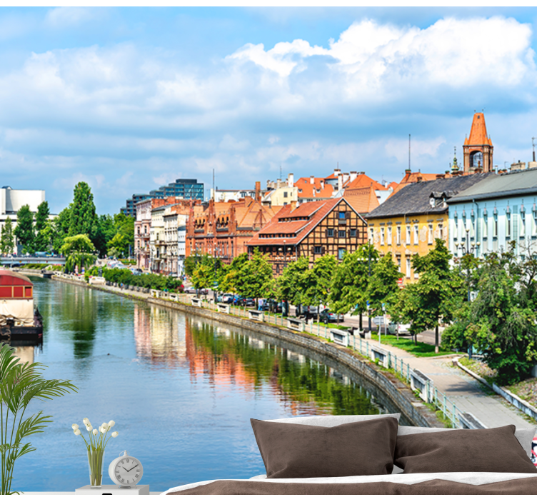 Bydgoszcz elv fototapet veier - Tenstickers
