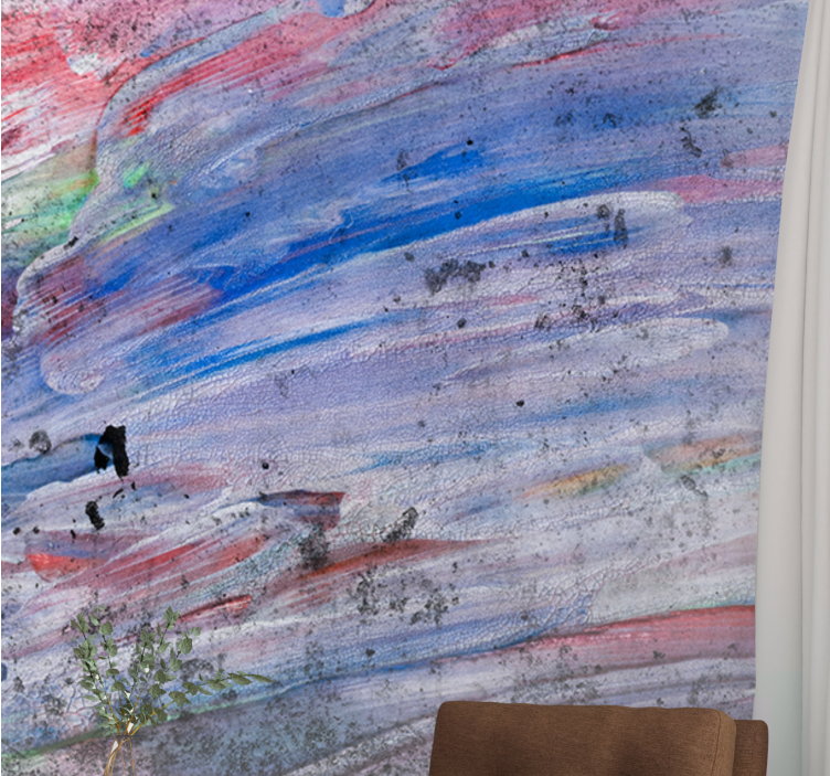 Dynamiske fargevirvler fototapet abstrakt - Tenstickers