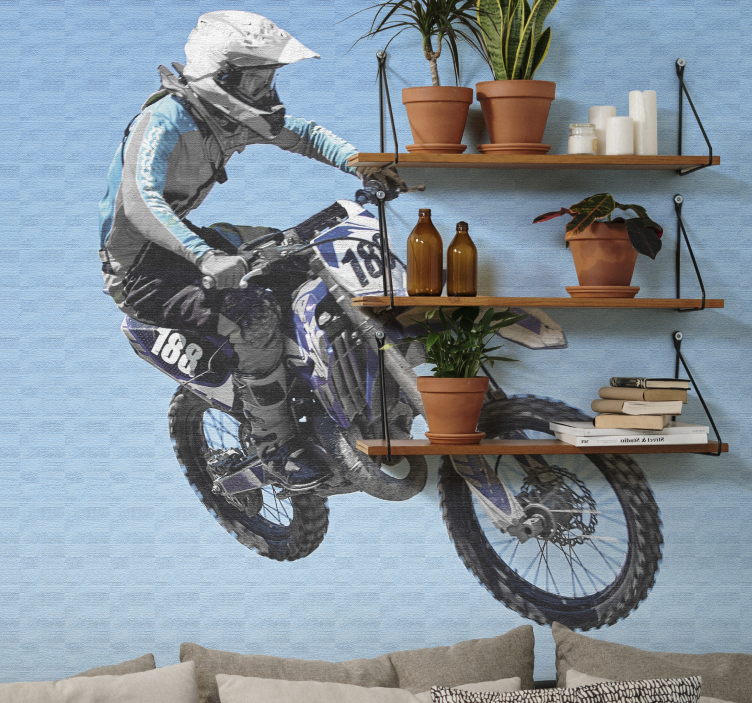 Ekstremspring motocross veggmotorsykkel - Tenstickers