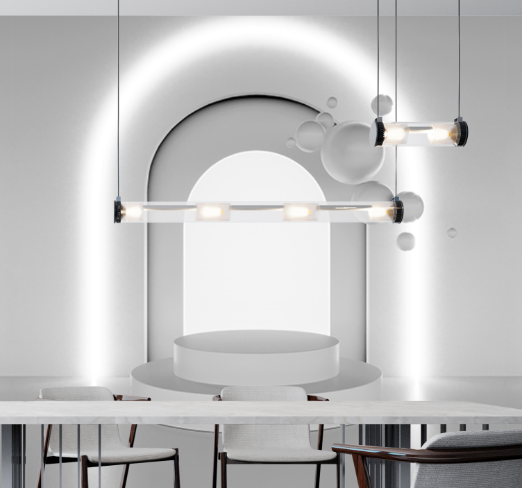 Fototapet abstrakt geometrisk buedesign - Tenstickers