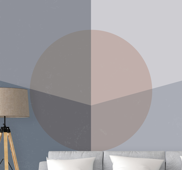 Fototapet abstrakt geometrisk sirkulært mønster - Tenstickers