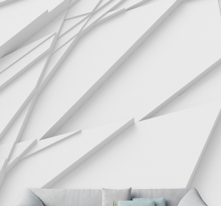 Fototapet abstrakt geometriske lagmønstre - Tenstickers