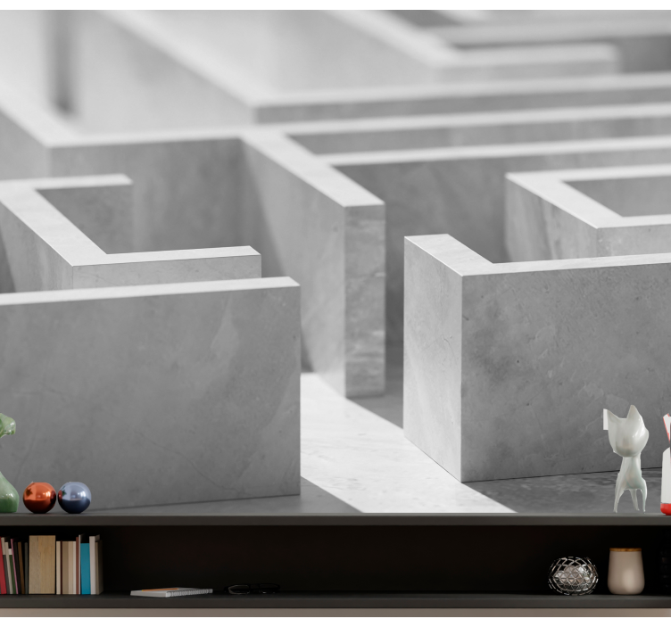 Fototapet abstrakt labyrintstruktur detaljer - Tenstickers