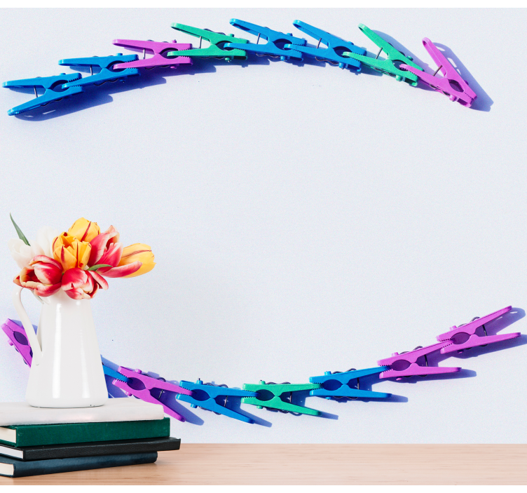 Fototapet andre teksturer og mønstre fargerik klippordning - Tenstickers