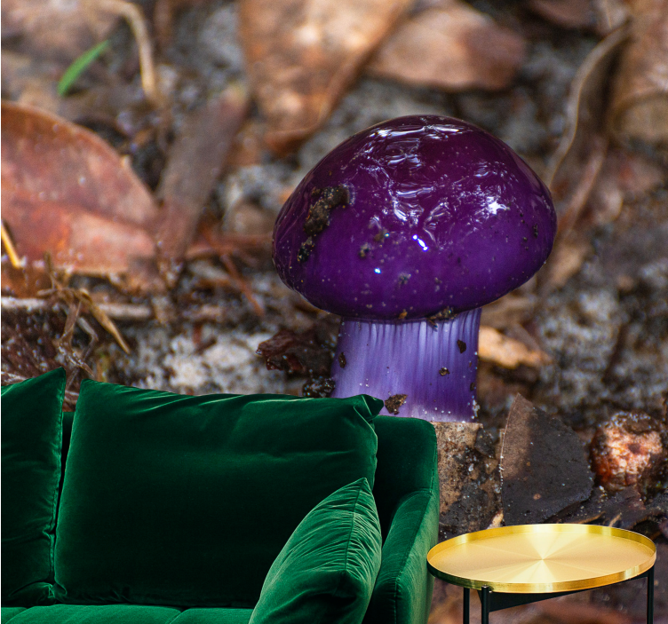 Fototapet blomster lilla soppspire - Tenstickers