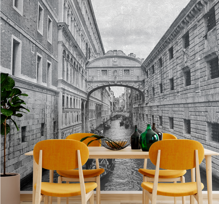 Fototapet byer venesiansk vannveiskikkelse - Tenstickers