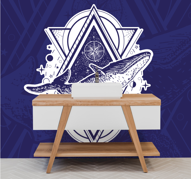 Fototapet dyr med majestetisk hvaldesign - Tenstickers