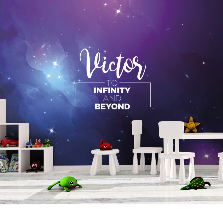 Fototapet fantasi galakseeventyr tema - Tenstickers