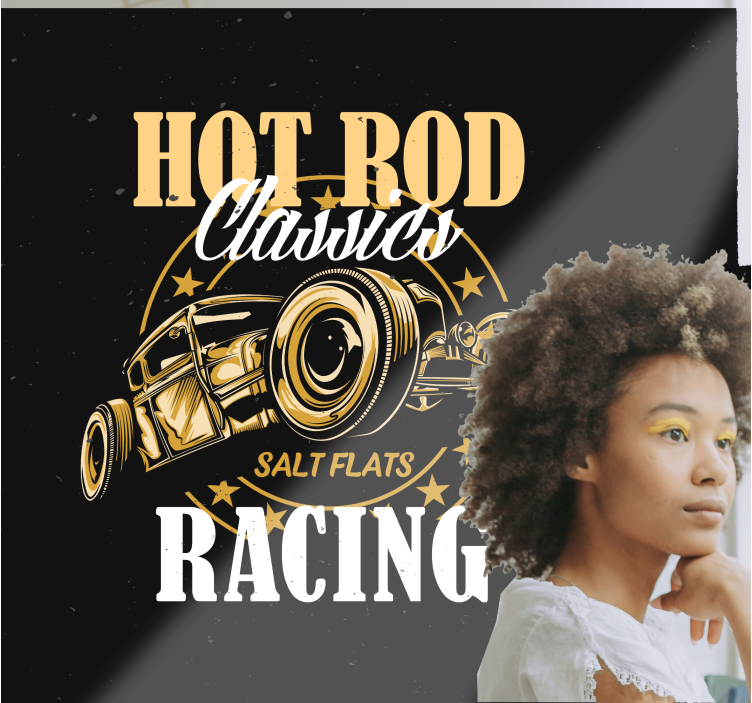 Fototapet kjøretøy klassisk bilracing - Tenstickers