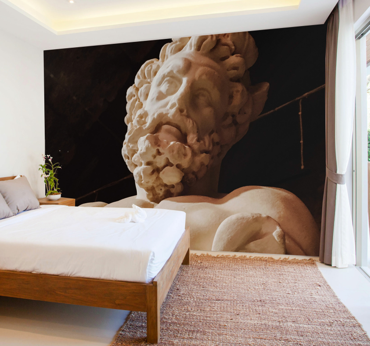 Fototapet klassisk kunst skulpturdetalj - Tenstickers