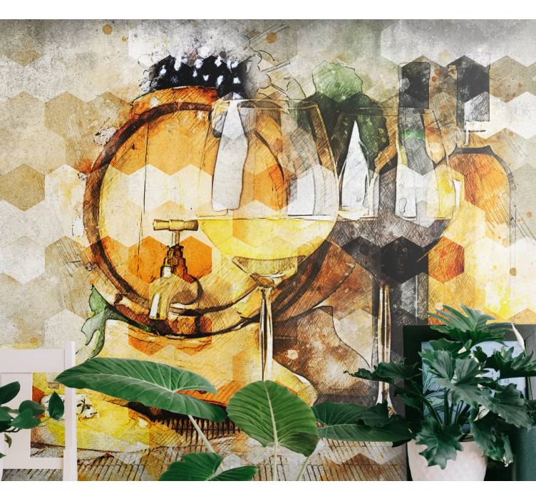 Fototapet musikk vintønne kunst - Tenstickers