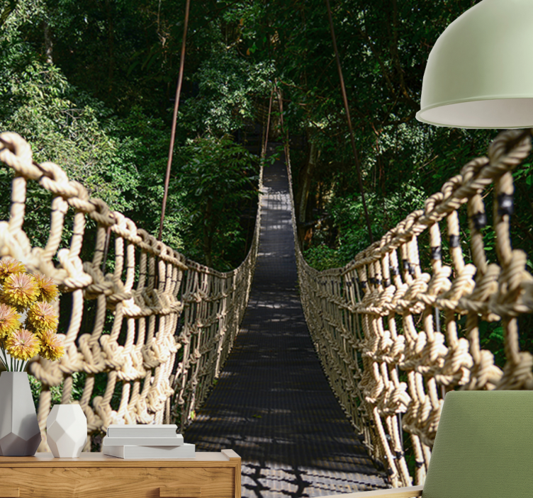 Fototapet natur hengt skogssti - Tenstickers