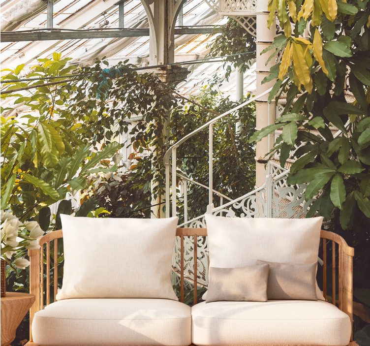 Fototapet natur lush greenery oase - Tenstickers