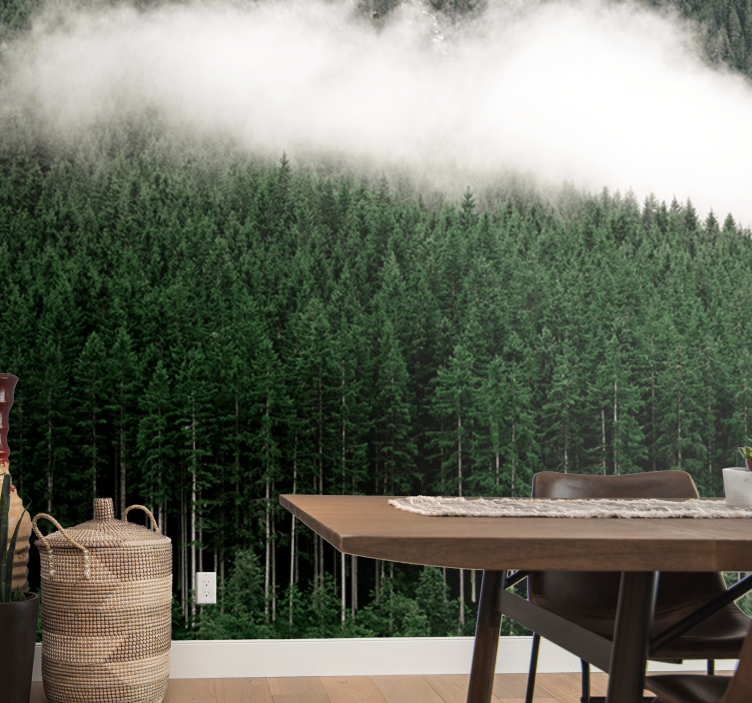 Fototapet natur majestetisk skoglandskap - Tenstickers